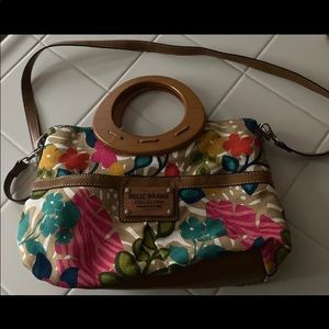 Vintage 90’s relic wood handbag